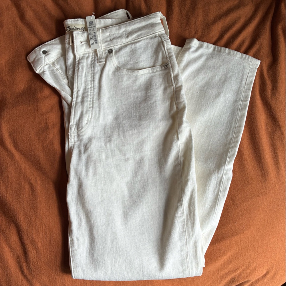 Madewell Curvy Perfect Vintage White Jeans
